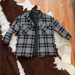 Pull&Bear Monochrome Houndstooth Jacket